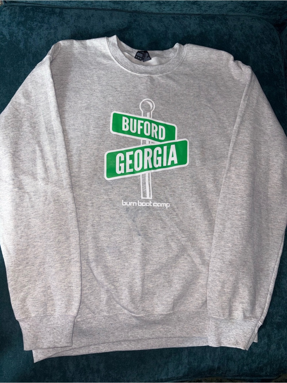 Burn boot camp Buford Georgia Graphic Crewneck Sweatshirt - Gray